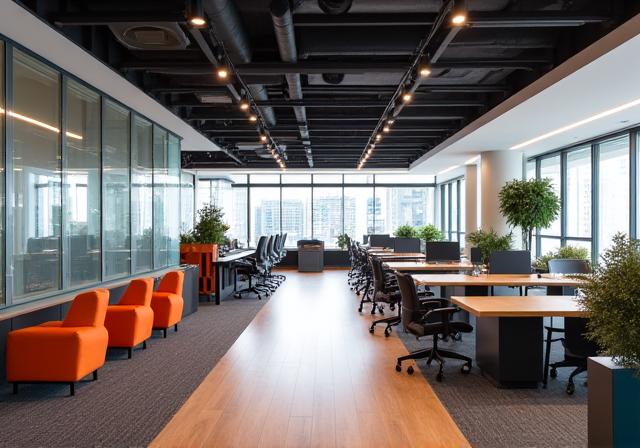 Completed modern and vibrant office fit-out