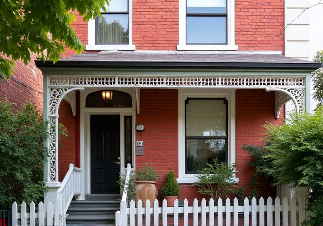 Beautifully restored facade of the Surry Hills terrace