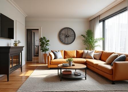 A beautifully renovated living room